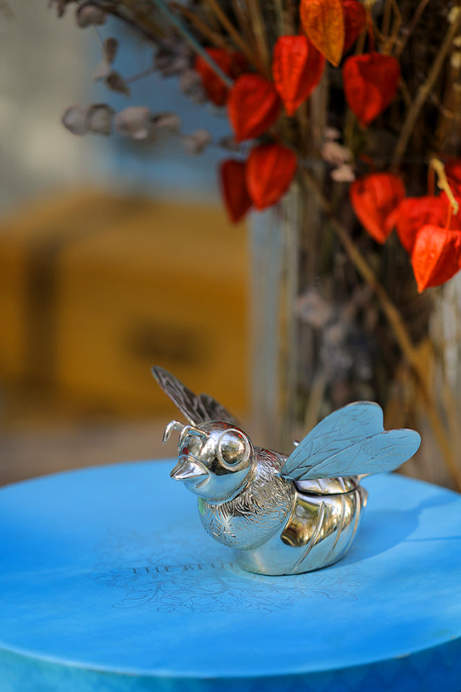 Sugar Jar Silver Bee