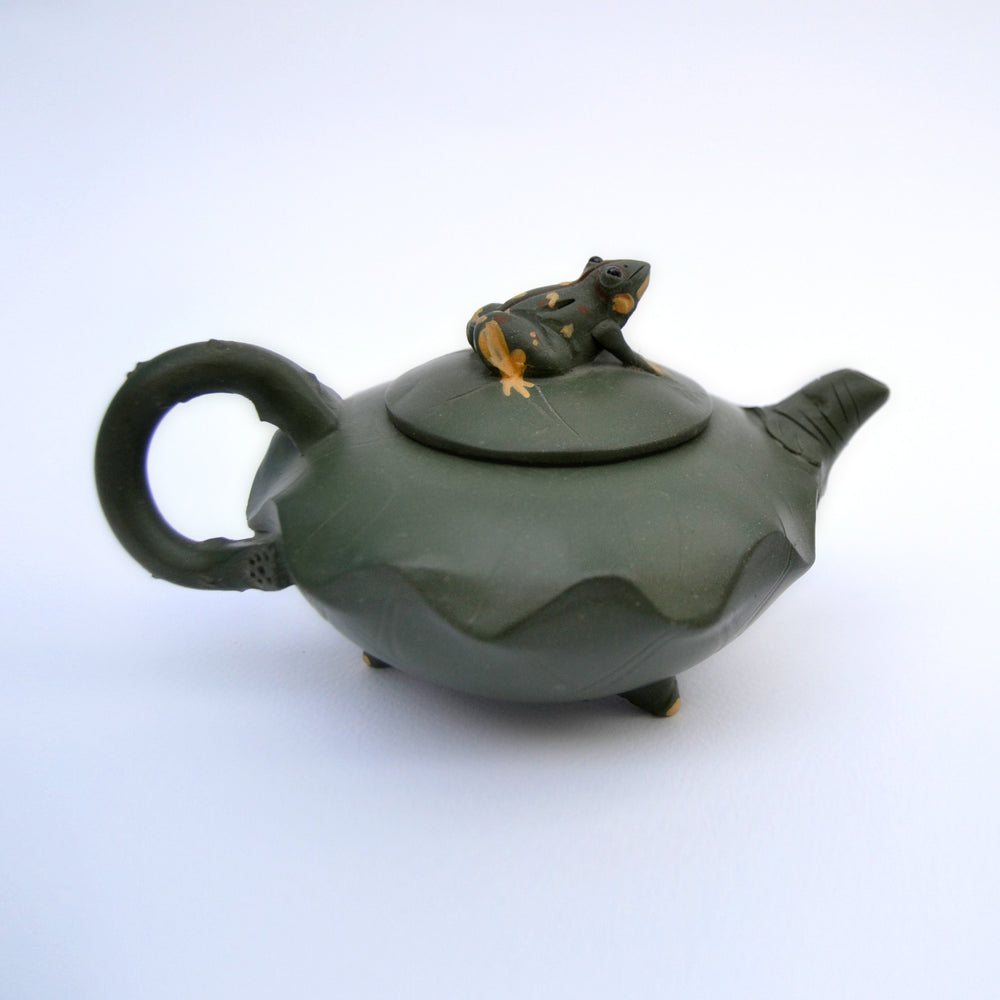 Emerald Frog Serenity Teapot - limited edition