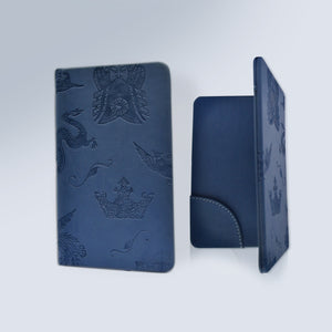 Italian Naval Blue Leather Holder - THE BLUE HOUSE