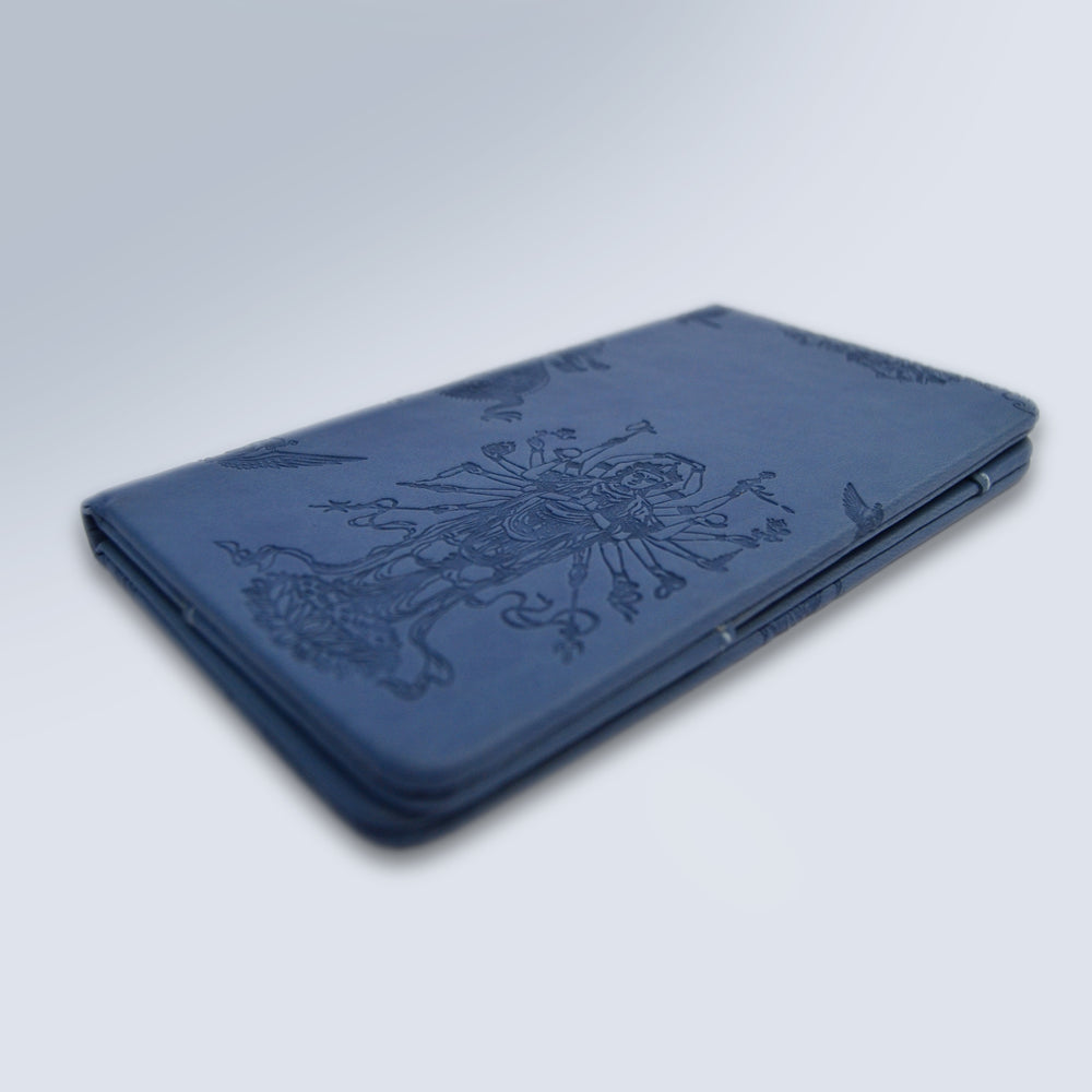 Italian Naval Blue Leather Holder - THE BLUE HOUSE